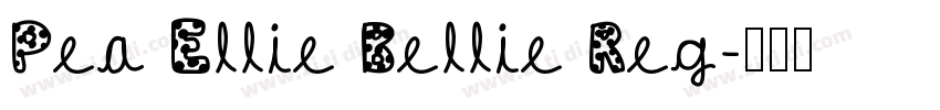 Pea Ellie Bellie Reg字体转换